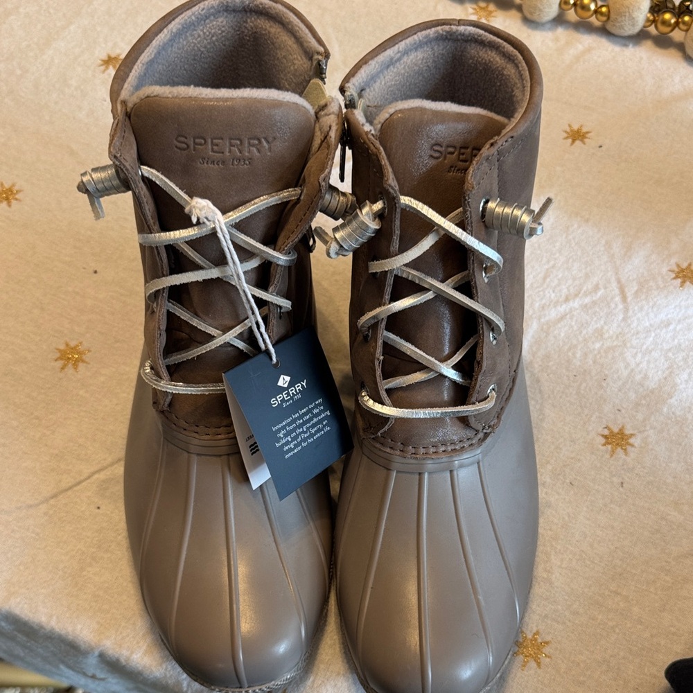 Sperry Tan Waterproof Boots
